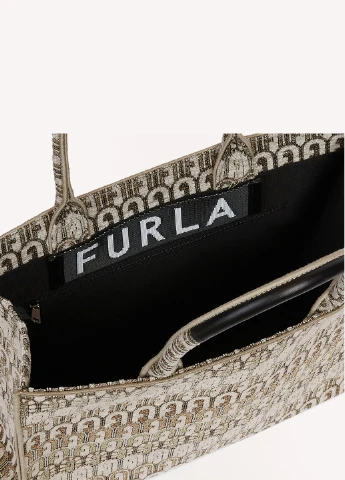 Женская жакардовая сумка WB00255BX03836UT00 Золотистая Furla OPPORTUNITY L TOTE (252863952)