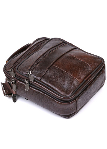 Чоловіча шкіряна сумка 19х21х8 см Vintage (253491236)