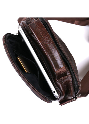 Чоловіча шкіряна сумка 19х21х8 см Vintage (253491236)
