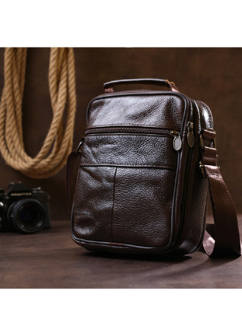 Чоловіча шкіряна сумка 19х21х8 см Vintage (253491236)