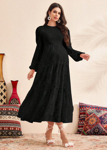 Чорна святковий, вечірня, кежуал сукня а-силует SHEIN однотонна