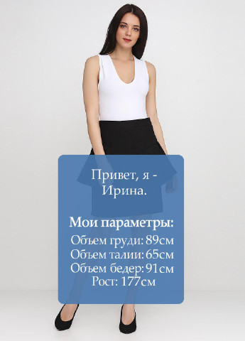 Черная кэжуал однотонная юбка Kristina Mamedova