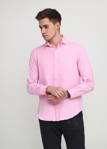 Розовая рубашка однотонная Ralph Lauren