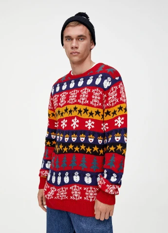 Червоний демісезонний джемпер джемпер Pull & Bear