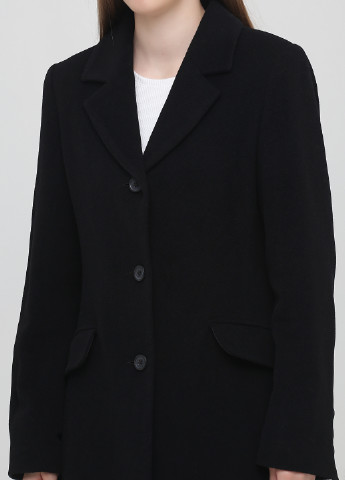 Черное демисезонное Пальто однобортное Rick Cardona