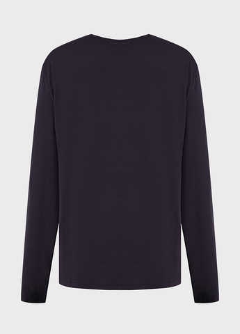 Синий демисезонный кэжуал лонгслив Gant однотонный