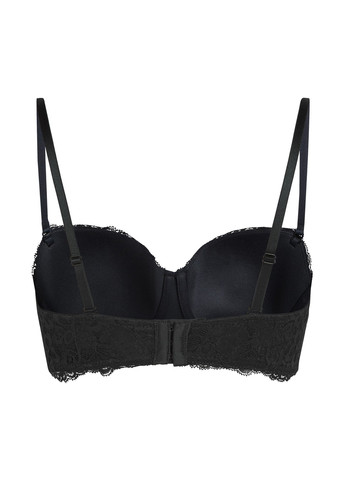 Чёрный балконет бюстгальтер Hunkemoller без косточек полиамид