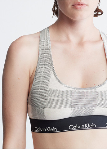 Сіро-бежевий демісезонний комплект (топ, труси) Calvin Klein