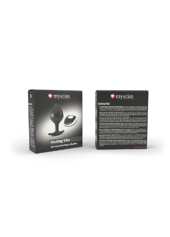 Силіконова анальна пробка Rocking Vibe з вібрацією і пультом для електростимулятора, Mystim (253597075)