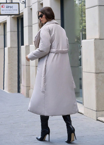 Світло-сіра зимня куртка куртка-ковдра SHEIN