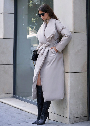 Світло-сіра зимня куртка куртка-ковдра SHEIN