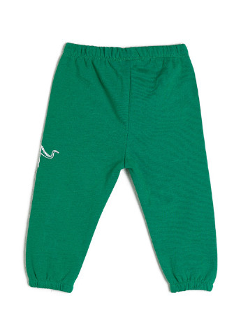 Штани KOTON джогери зелені спортивні трикотаж, бавовна