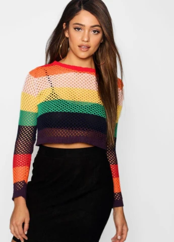 Черная кэжуал однотонная юбка Boohoo