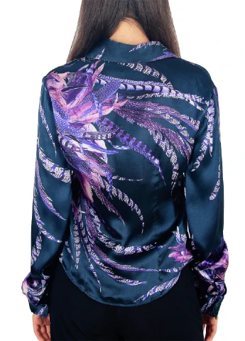 Фіолетова блуза Just Cavalli