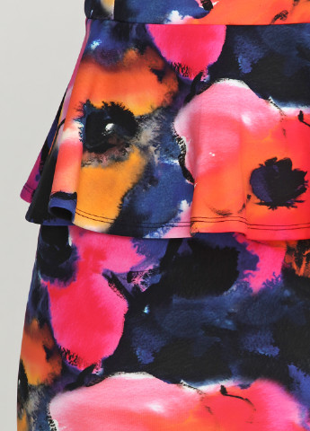 Комбинированное кэжуал платье Mohito с цветочным принтом