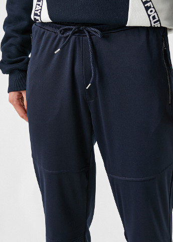 Темно-синие кэжуал демисезонные джоггеры брюки KOTON