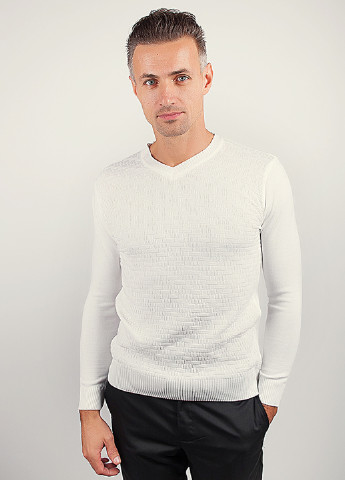 Белый демисезонный пуловер пуловер Time of Style