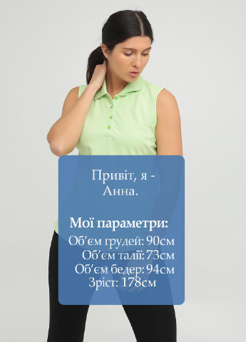 Салатовая женская футболка-поло Greg Norman однотонная