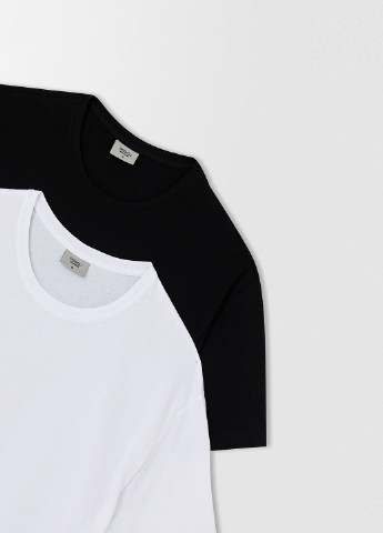 Черно-белая футболка (2 шт.) DeFacto
