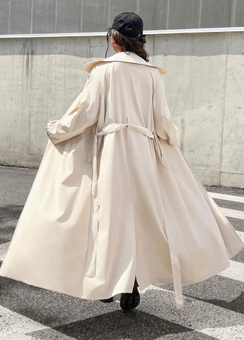 Плащ SHEIN тренчкот без застежки демисезон (332312807)