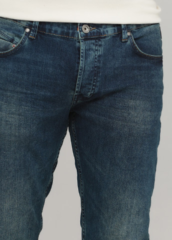 Синие демисезонные укороченные джинсы Benson & Cherry