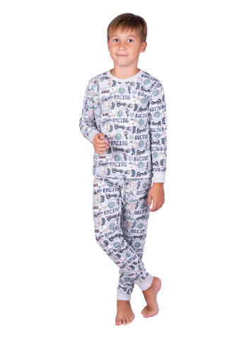 Серая всесезон пижама детская Наталюкс 95-3603
