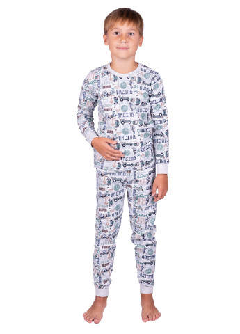 Серая всесезон пижама детская Наталюкс 95-3603