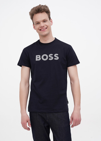 Темно-синя футболка Hugo Boss
