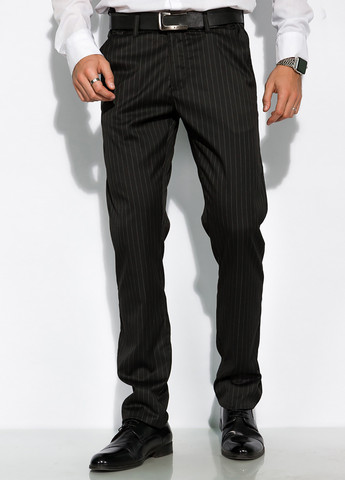 Черные классические демисезонные прямые брюки Time of Style