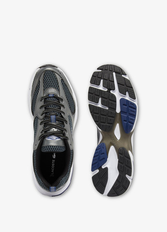 Серо-синие демисезонные кроссовки Lacoste STORM 96 2K