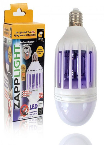 Ультразвукова світлодіодна лампа знищувач комарів та комах ZAPP LIGHT LED ART-5052 No Brand (253934552)