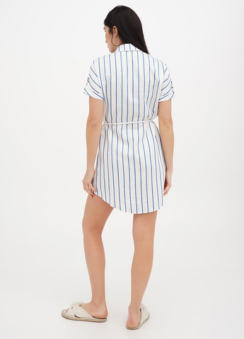 Білий кежуал сукня сукня-сорочка Imperial в смужку