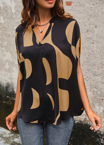 Чорна блуза SHEIN