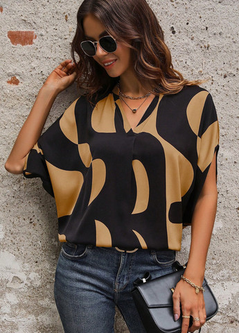 Чорна блуза SHEIN