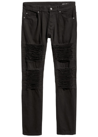 Джинси H&M однотонні чорні джинсові