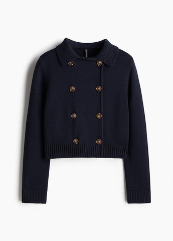 Темно-синий демисезонный кардиган H&M
