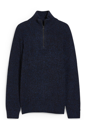 Темно-синій зимовий светр C&A