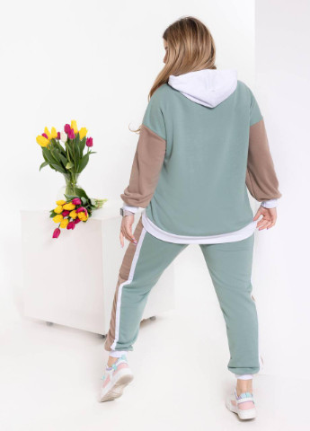 Жіночий спортивний костюм оливкового кольору р.48/50 358559 New Trend (256373551)