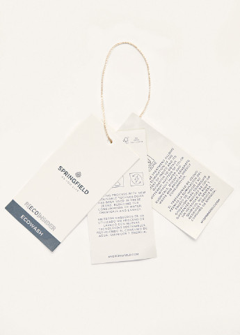 Темно-синяя джинсовая рубашка однотонная Springfield