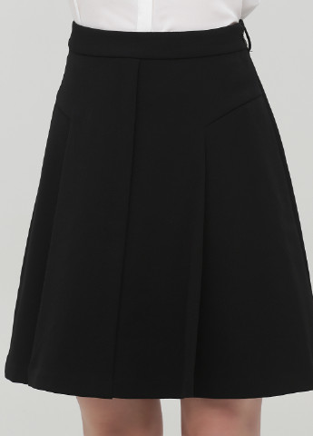 Черная кэжуал однотонная юбка Vero Moda а-силуэта (трапеция)