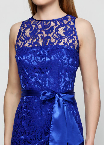 Світло-синя вечірня платье Anastasia з абстрактним візерунком
