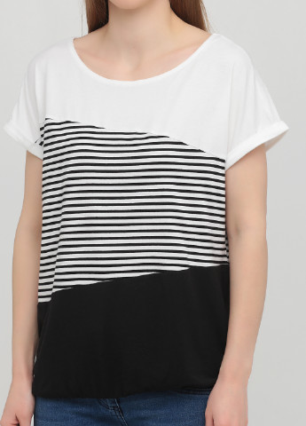Чорно-біла літня футболка Gina Benotti