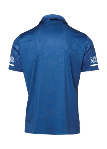 Синяя футболка-поло для мужчин Audimas с орнаментом