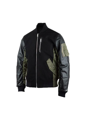 Чорна демісезонна куртка m nsw tf white space dstyr jkt Nike