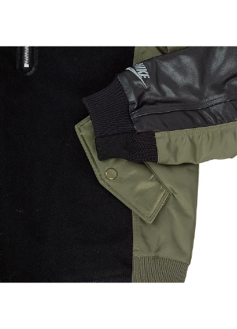 Чорна демісезонна куртка m nsw tf white space dstyr jkt Nike