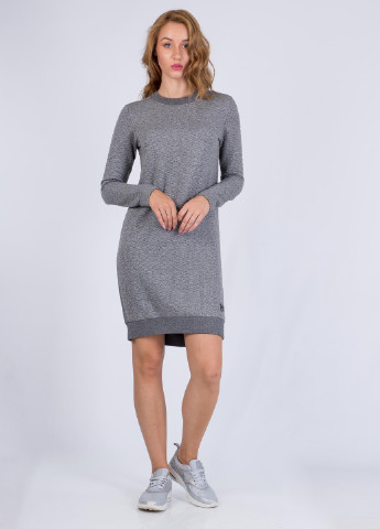 Сіра кежуал плаття, сукня сукня-світшот Woolrich меланжева
