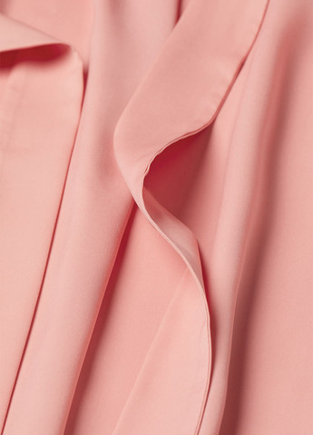 Коралловое кэжуал платье H&M однотонное