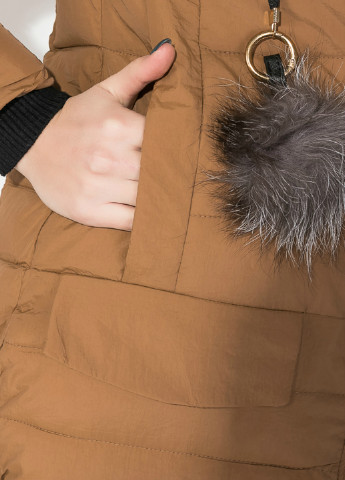 Светло-коричневая зимняя куртка Time of Style