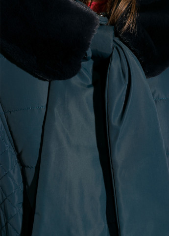 Темно-бирюзовая зимняя куртка Time of Style