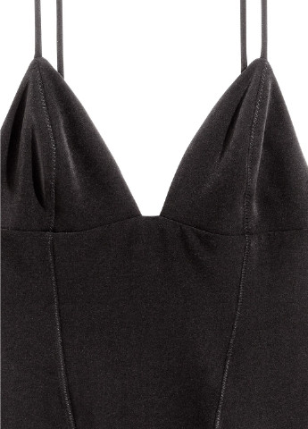 Черное кэжуал платье H&M однотонное